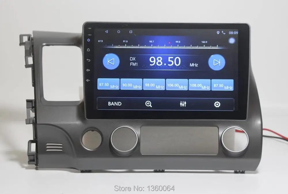 Perfect Nedehe 2G+32G Android 8.1 Quad core 10.1 inch for Honda Civic 2006-2011 car radio dvd gps navigation car console audio player 15