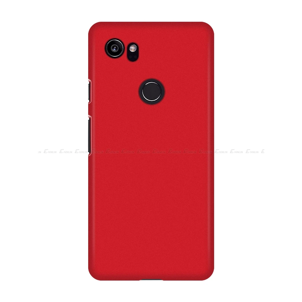 Ультратонкий чехол для телефона Google Pixel 4 3a 3 2 XL 4XL 3aXL 3XL 2XL матовая Жесткая Пластиковая Задняя крышка из поликарбоната - Цвет: Красный