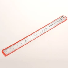 2000 шт./лот 30 см нержавеющая металлическая линейка метрическое правило точность двусторонний измерительный инструмент