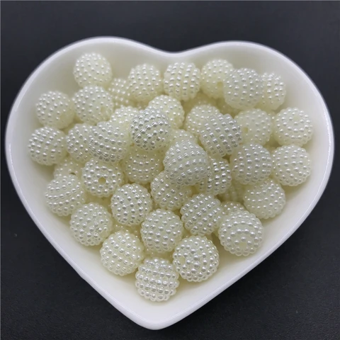 12mm 14mm 20mm Acrylic Beads Bayberry Beads Round Loose Beads Fit Europe Beads For Jewelry Making DIY Accessories