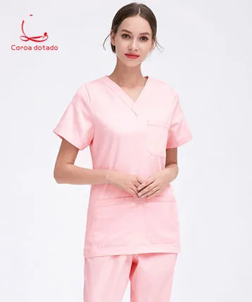 

Men's and women's hand-washing clothes pure cotton isolation room brush hand beauty hospital uniform