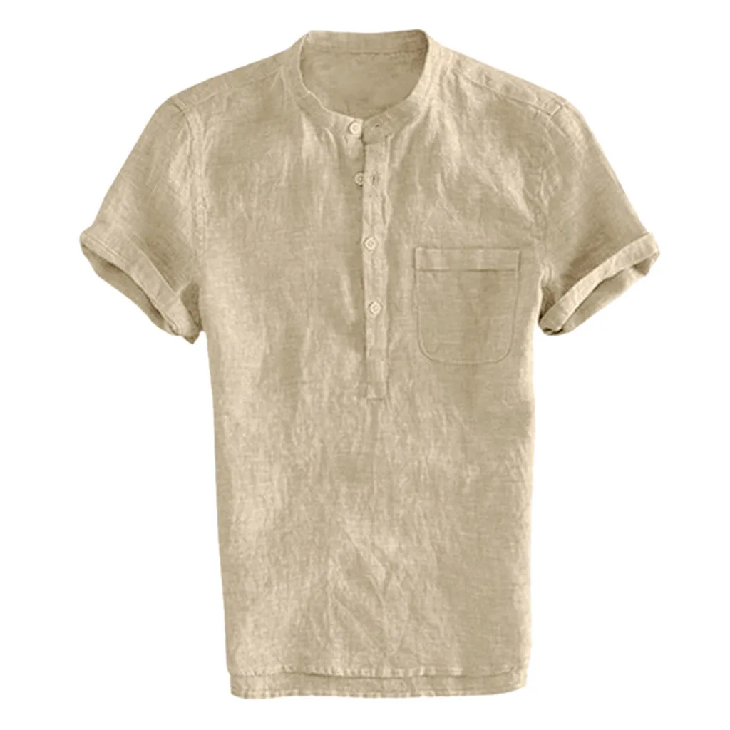 Мужская Повседневная рубашка с короткими рукавами и пуговицами, красивая гавайская рубашка, свободная уличная Мужская рубашка для мужчин#5