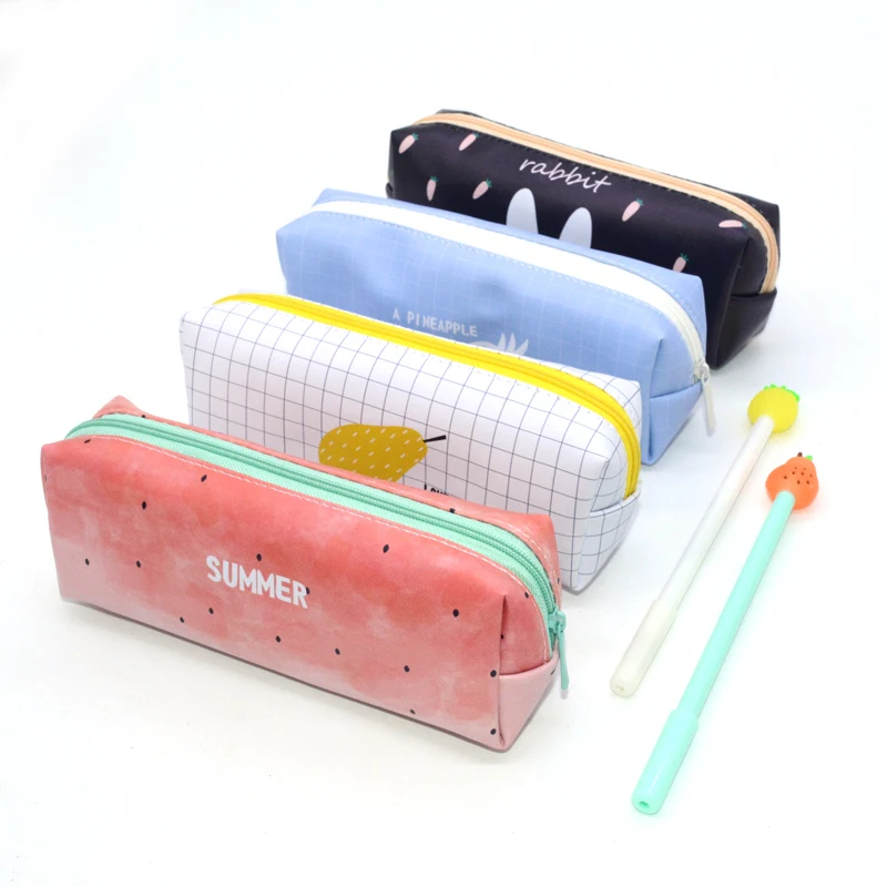 

Pencil Case Fruit Trousse Crayon Kawaii Pennen Etui Roll Pennenzak Trousse Scolaire Summer Cute Piornik School Pensil Pineapple