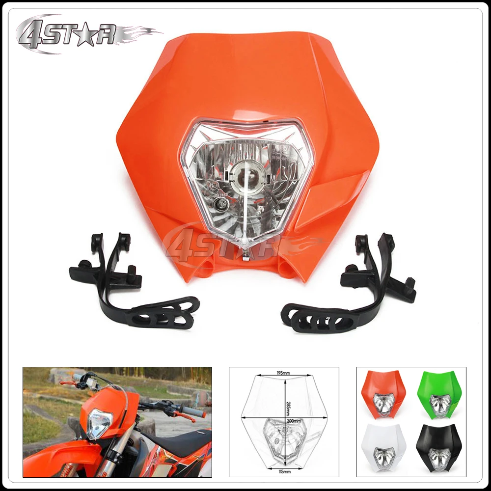 

Orange Universal Headlights Headlamp StreetFighter For KTM SX EXC XCF SXF SMR SMR DUKE Motorcycle Dirt Bike Motocross Supermoto