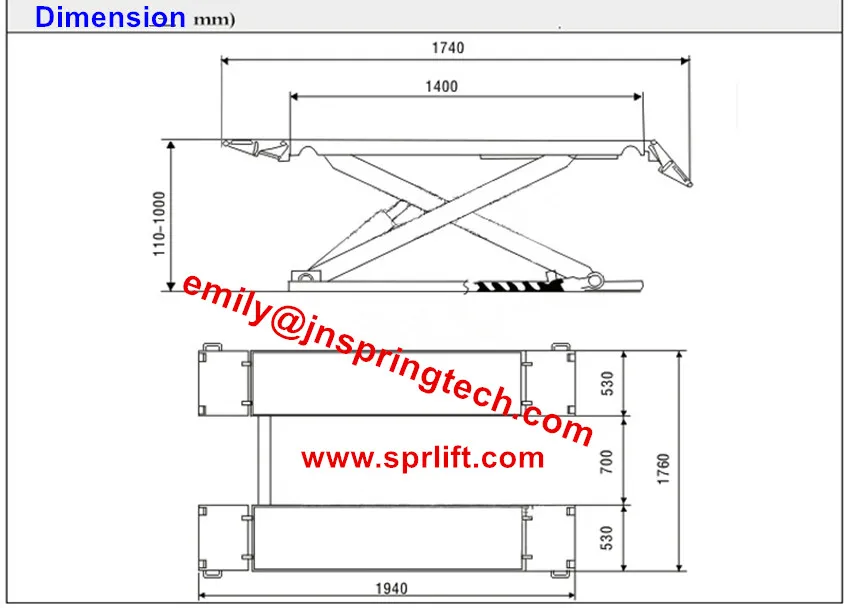 1m scissor lift_