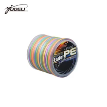 YUDELI 300 m 4 стойки 6-100LB выбор мощность плетеная многонитевая леска PE рыболовная леска веревка многоцветная один метр один цвет