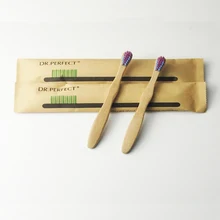 2 штуки Детская красочная бамбуковая зубная щетка деревянная зубная щетка новинка бамбуковая мягкая щетина Capitellum бамбуковое волокно деревянная ручка