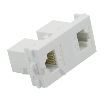 

two ports RJ45 female to female connector wall plate