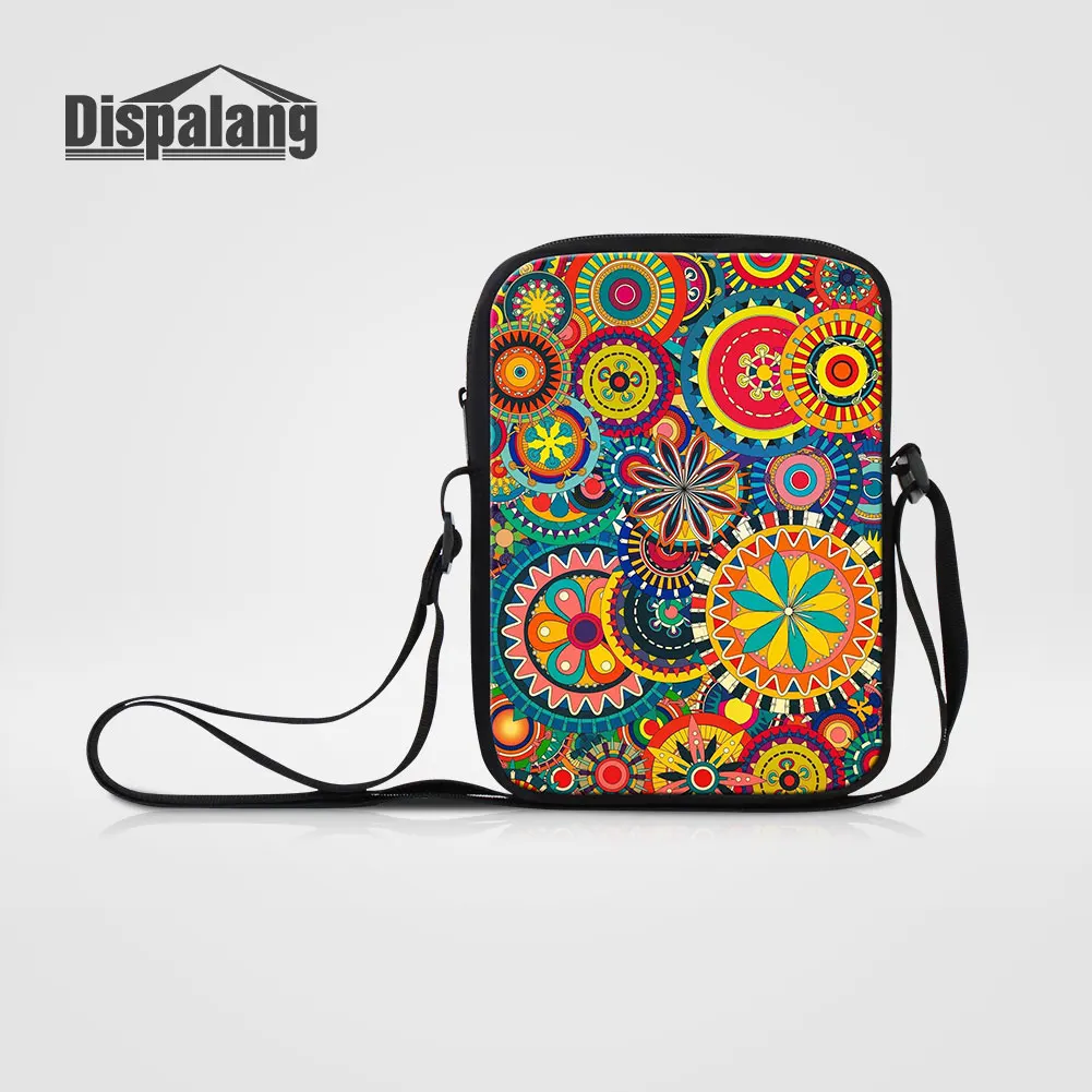 

Dispalang Geometry Pattern Women Mini Messenger Bag High Quality Canvas Flap Girls Fashion Small Shoulder Bags Crossbody Bookbag