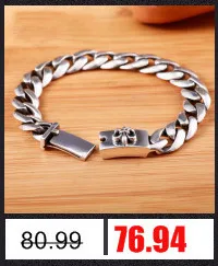 High Quality sterling silver bracelet men