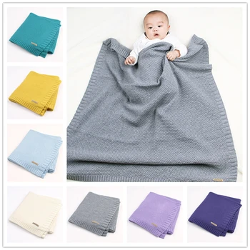 

Baby Blanket Knitted Newborn Swaddle Wrap Blankets Super Soft Toddler Infant Bedding Quilt For Bed Sofa Basket Stroller Blankets