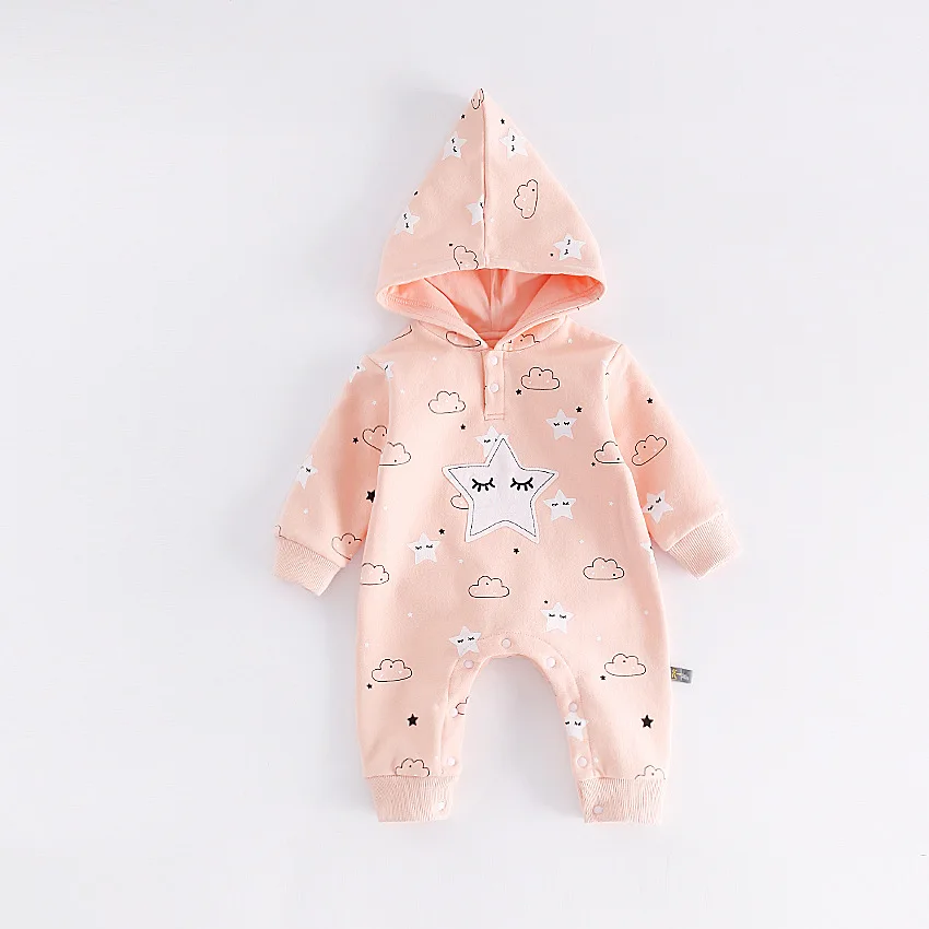 Осень/Зима 2018children's Длинные рукава с капюшоном колпачок и Корейская версия