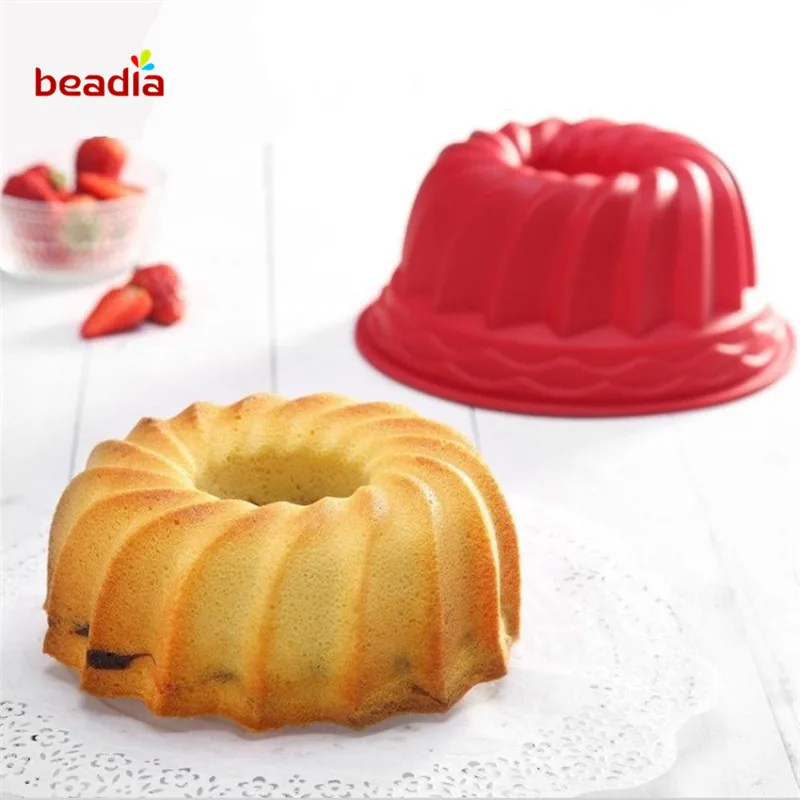 

2pcs Spiral Sweet Candy Jelly Fondant Cake Chocolate Mold Silicone Tool Baking Pan Cake Tool