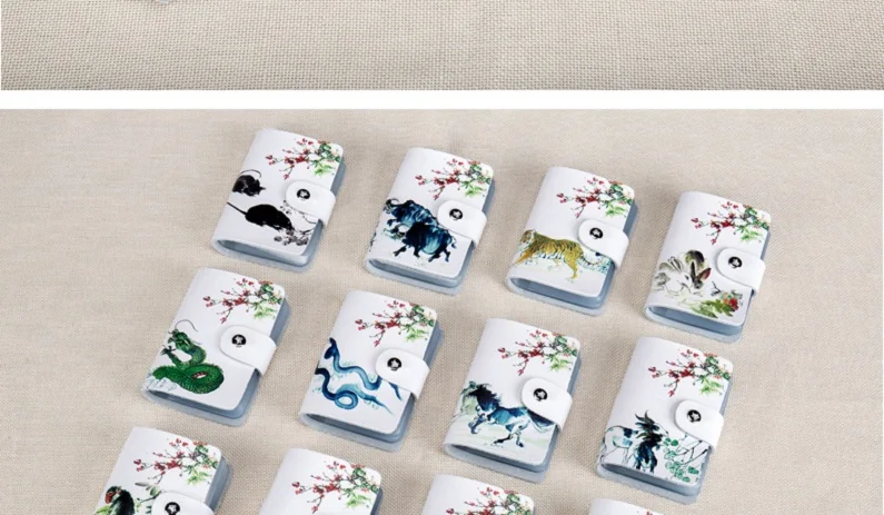 Chinese zodiac Dog Card Holde Wallet HCL663 Details (06)