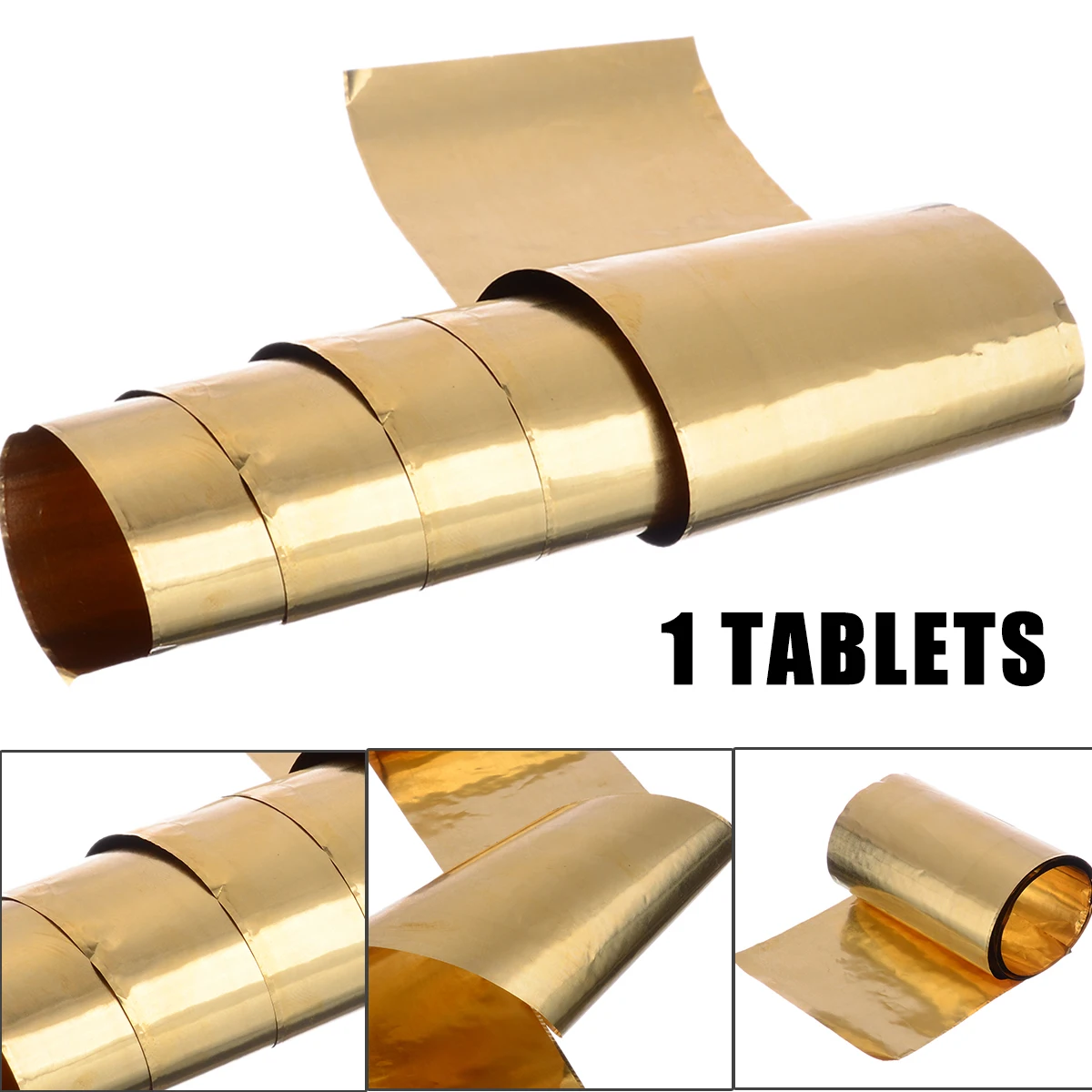 1pc Durable Brass Sheet Brass Metal Thin Sheet Foil Belt Metalworking