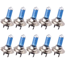 Safego 10 шт. H7 теплые белые противотуманные галогеновые лампы 100 вт фары автомобиля лампы h7 100 Вт свет автомобиля источник света 12 В парковка h7