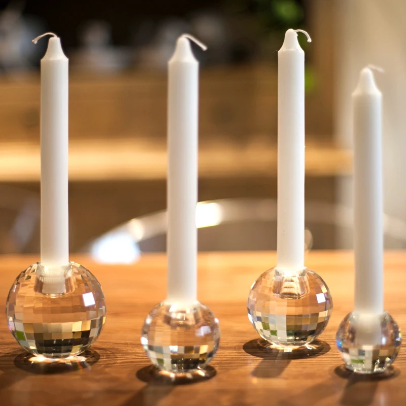 Crystal Hollow Light Ball Candle Holder Candlestick Wedding Party Xmas Decor hot