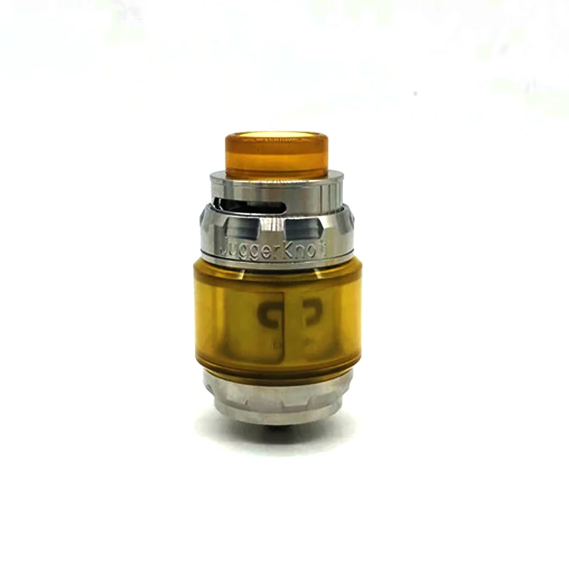

Jugger Knot Style RTA Atomizer 510 Thread Replaceable Top Airflow To Coil Design Postless Deck RTA Atomizer for Top Fill Tank