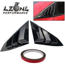LZONE-накладка на заднее стекло, четверть, боковое вентиляционное стекло, жалюзи для Honda Civic 10th, запчасти для стайлинга автомобилей