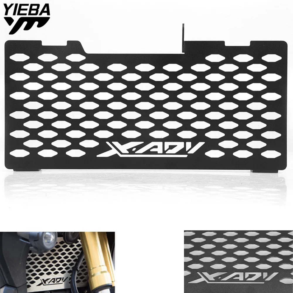 For HONDA X-ADV X ADV XADV 750 2017 2018 Motorcycle Accessories Aluminum Alloy Radiator Guard Protector Grille Cover XADV LOGO