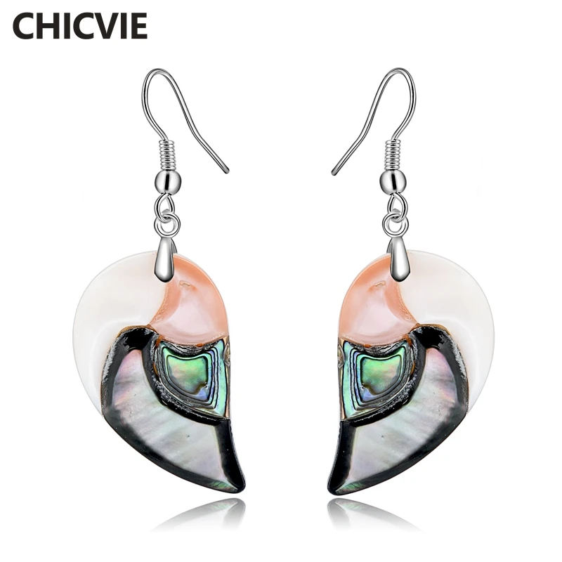 

CHICVIE Ethnic Natural Stone Earrings For Women Luxury Temperament Simple Fashion Personality Wild Bend Jewelry Earing SER170056