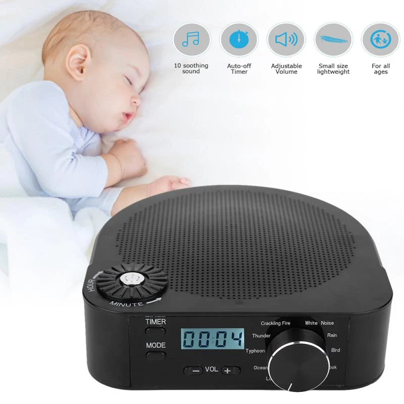 Baby White Noise Machine Professional Timing Music Sleep Soothers Sound