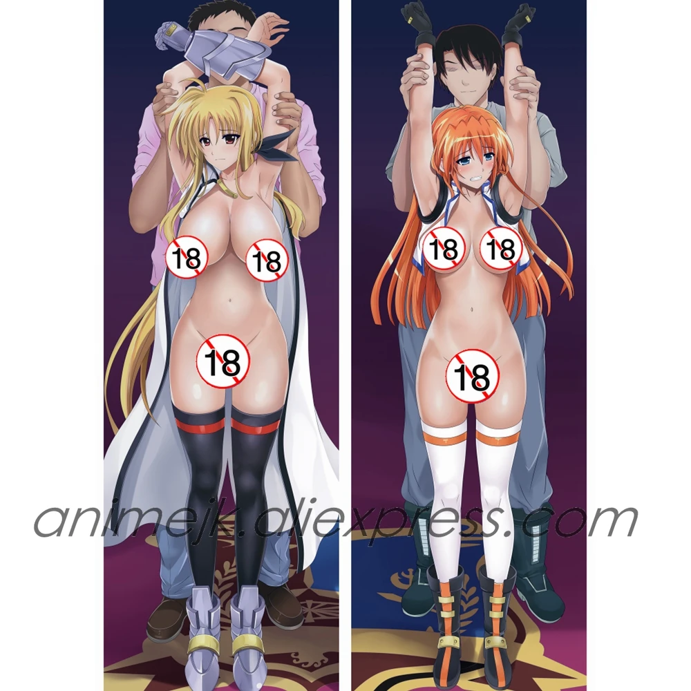 

Anime JK Magical Girl Lyrical Nanoha Takamachi Fate Testarossa Harlaown Dakimakura Body Pillowcase Hug Pillow Case