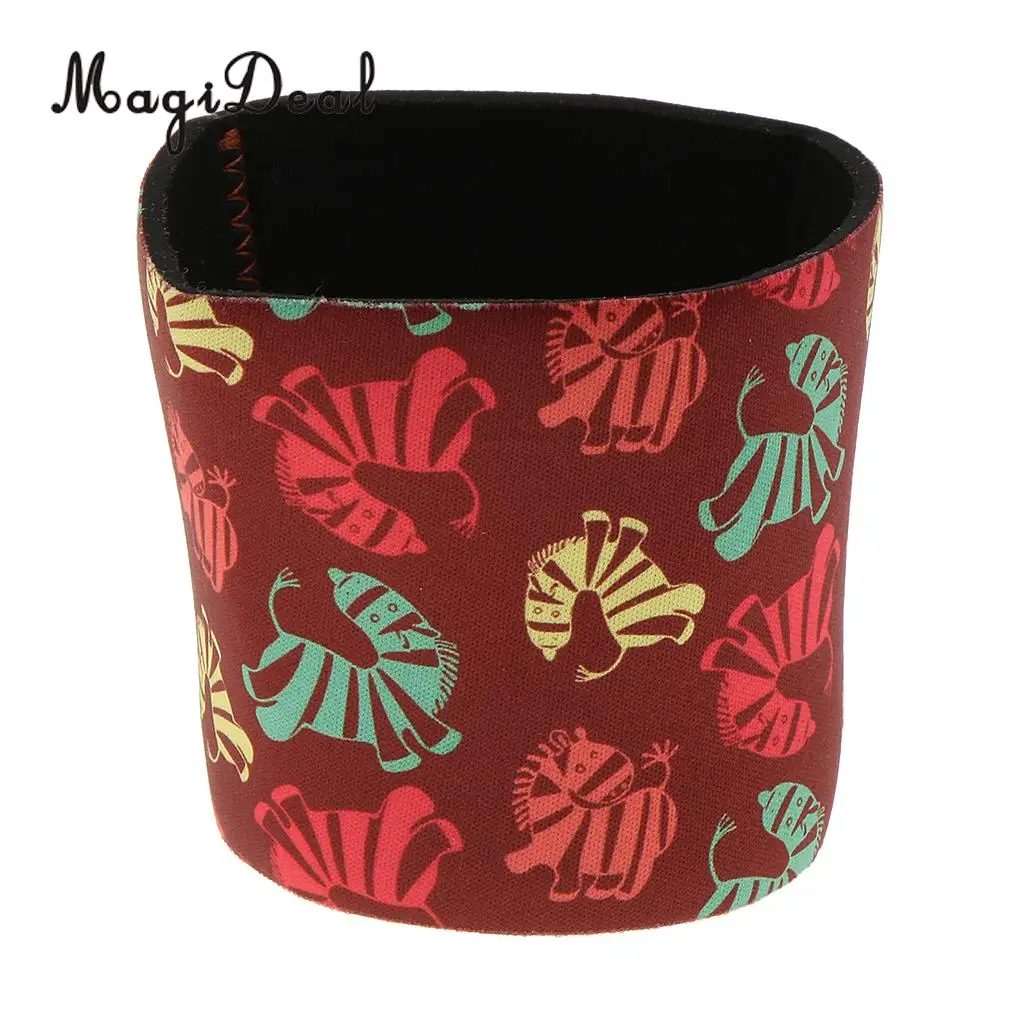Cute Animal Puppy Zebra Prints Neoprene Beer Can Cooler Sleeve Insulated Reusable Coffee Cup Sleeve