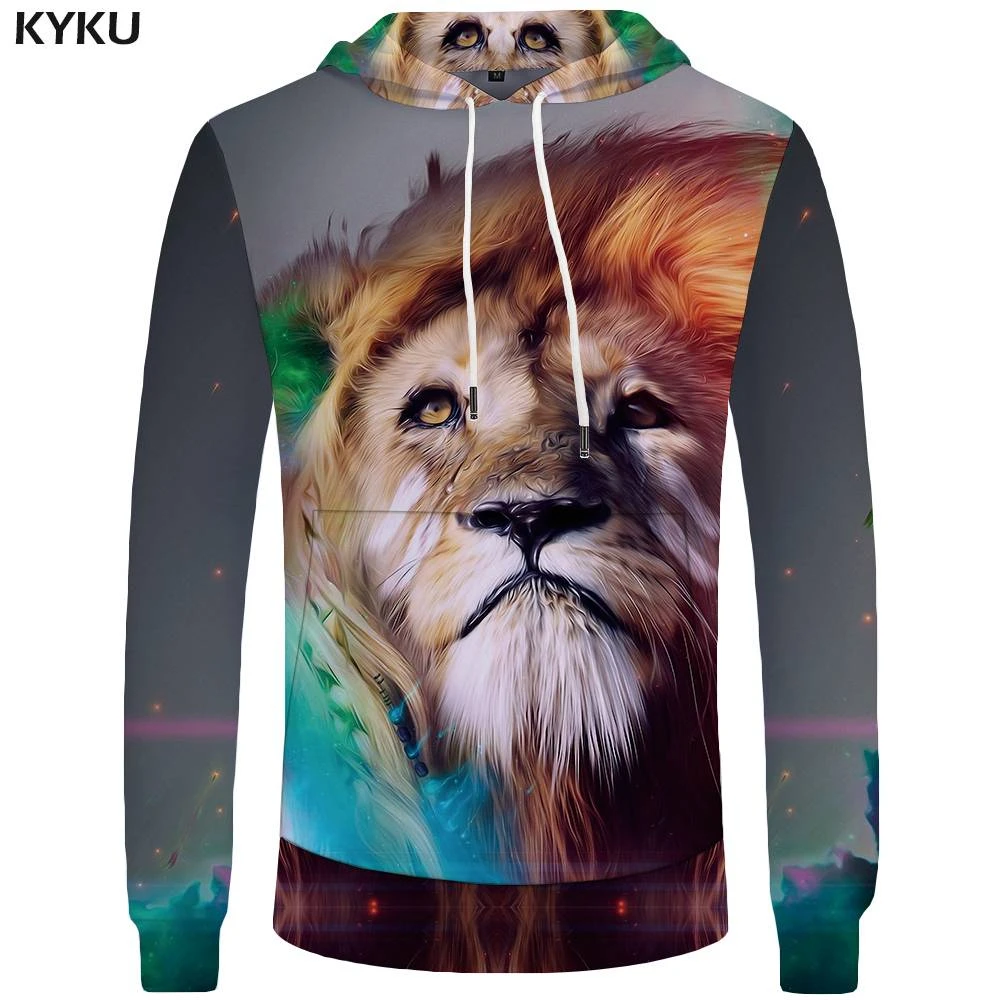KYKU Tiger Sweatshirts Men clothes 2018 Casual Wear Animal Hoodies Long Sleeve Hoddie 3d Hooded Sweatshirt New KYKU Tiger Sweatshirts Men clothes 2018 Casual Wear Animal Hoodies Long Sleeve Hoddie 3d Hooded Sweatshirt New