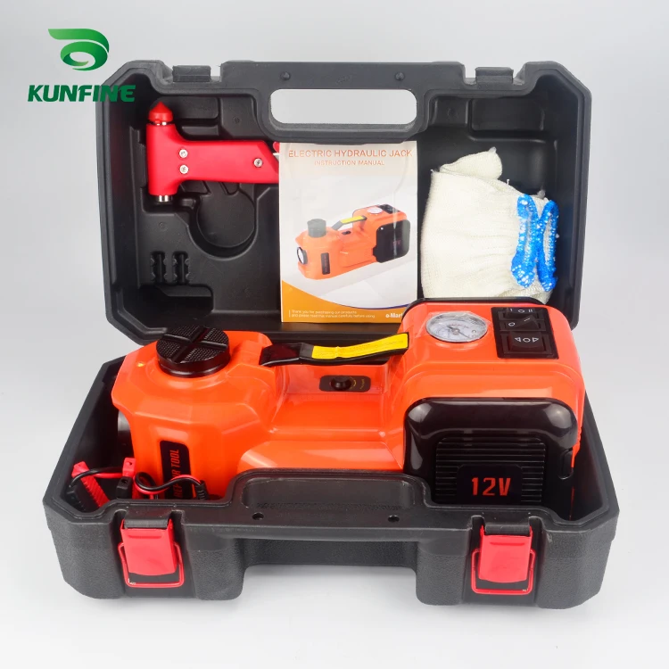 KUNFINE 12V 5Ton автомобильные электрические шины подъемные гнезда гидравлический
