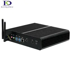 2016 новые безвентиляторный мини настольных ПК Intel i7 6500U Ultra HD 4 К HTPC с DP HDMI SD Card Reader directX 12 OpenGL 4.4 поддерживается