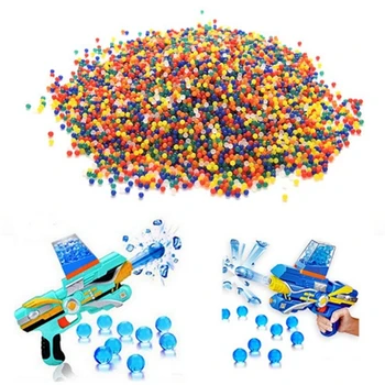 

1kg/lot 9-11mm Crystal bullets Water Guns Pistol Toys Growing Crystal Water Balls Mini Round Soil Water Beads wholesale