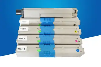 

4PC/set new Color Toner Cartridge printer toner compatible for OKI C331SDN C331DN copier toner kit KCMY printer consumables