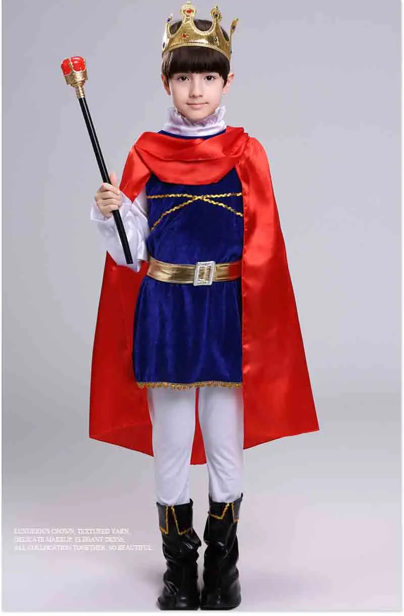 Christmas Children's Costume Boys Pirate And King Role Playing Prince Costume COS Suits Halloween Costume For Boy Kid Child