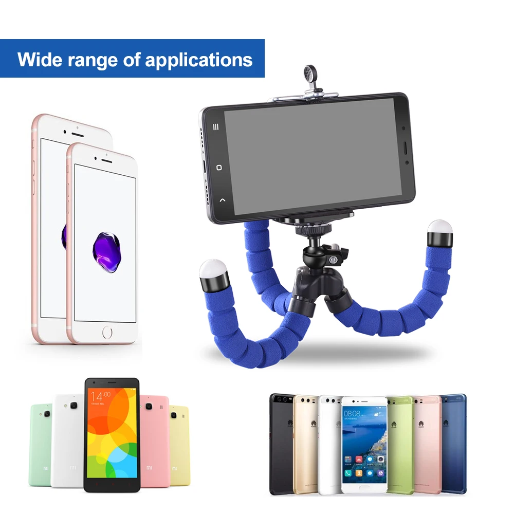 Universal Mobile phone Tripod Stand Holder Mount Monopod for Smartphone iPhone 5 5s Samsung s3 s5 xiaomi mi4 redmi All cell  (4)