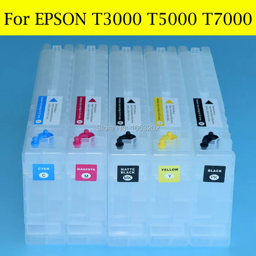 T6941-T6945 пустой 700 мл широкоформатный чернильный картридж для EPSON SureColor T3000 T5000 T7000 принтер с одним чипом