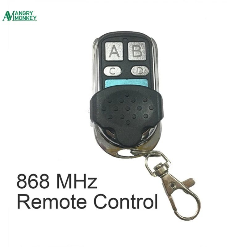 

angry monkey 868 MHz Universal Remote Control Duplicator Cloning Copying Transmitter Gate Garage Door Opener Switches Key Fob