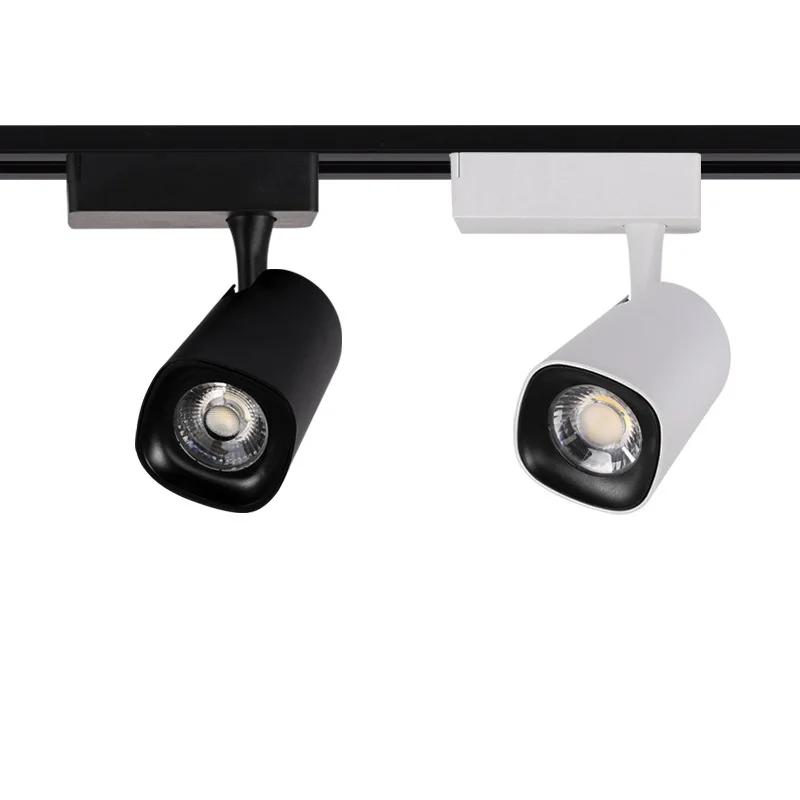 LukLoy 24 ° угол луча трек прожектор Ra≥85 регулируемый угол облучения место на рельсе огни магазин одежды художественный выставочный рельсовый светильник