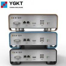 Diy elektronik Metal kutu GOF-P01 133.4x55x109mm (wxh-d) alüminyum ekstrüzyon bükme muhafaza tabanı ekstrüde durumda