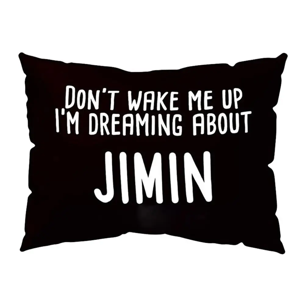 KPOP чехол для подушки DONT WAKE ME UP прямоугольное украшение для дома SUGA JIMIN V Jung Kook JIN J HOPE армейский чехол для подушки - Цвет: JIMIN