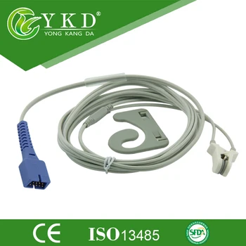 

Free shipping 3 Meter Direct Resuable Adult Ear Clip SpO2 Sensor 9Pin