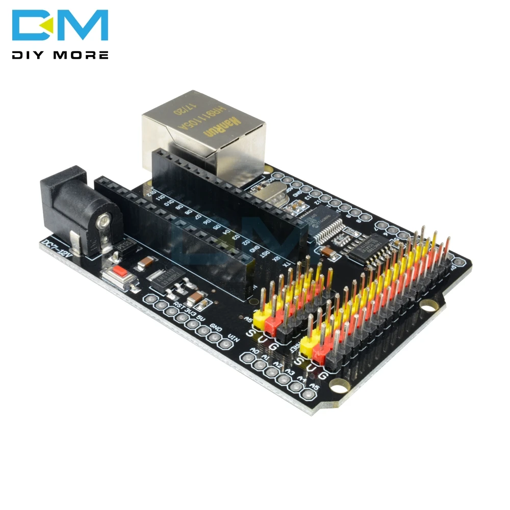 Плата расширения для модуля ENC28J60 Ethernet V2.0 2 0 NANO UNO R3 Duemilanove Leonardo MEGA совместимая с