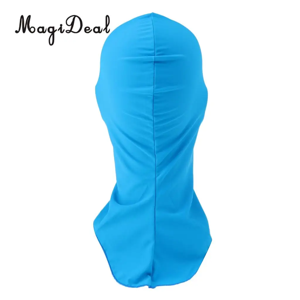 MagiDeal Men Women Snorkeling Swim Cap Sun Protection UV Rash Guard Full Face Mask Head Neck Cover Swimming Headwear