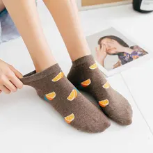 Повседневные Короткие хлопковые носки женские короткие носки с закрытым носком с рисунком смайлика, фламинго Нескользящие дышащие чулки