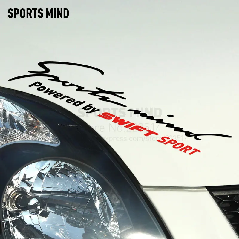 2 Pieces Sports Mind Car-Styling On Car Lamp Eyebrow Sport Entertainment Stickers For Suzuki swift exterior accessories | Автомобили и