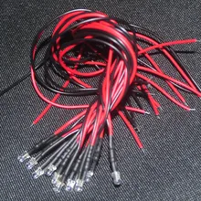 10pcs 3mm 12V LED 20cm Blue Flash Pre-wired Diodo 3mm Blink Blinking Diod Lamp Decoration Light Emitting Diodes Pre-soldered