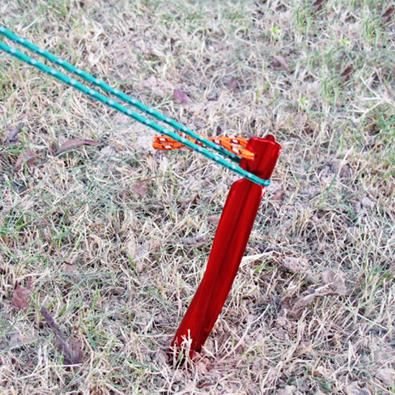 Piquets De Tente En Alliage D'aluminium, 10 Pièces, Avec Piquets De