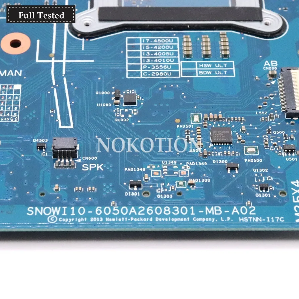 discounted  NOKOTION 746032-601 746032-001 6050A2608301-MB-A02 For HP 248 G1 Laptop Motherboard i7-4500U Radeon