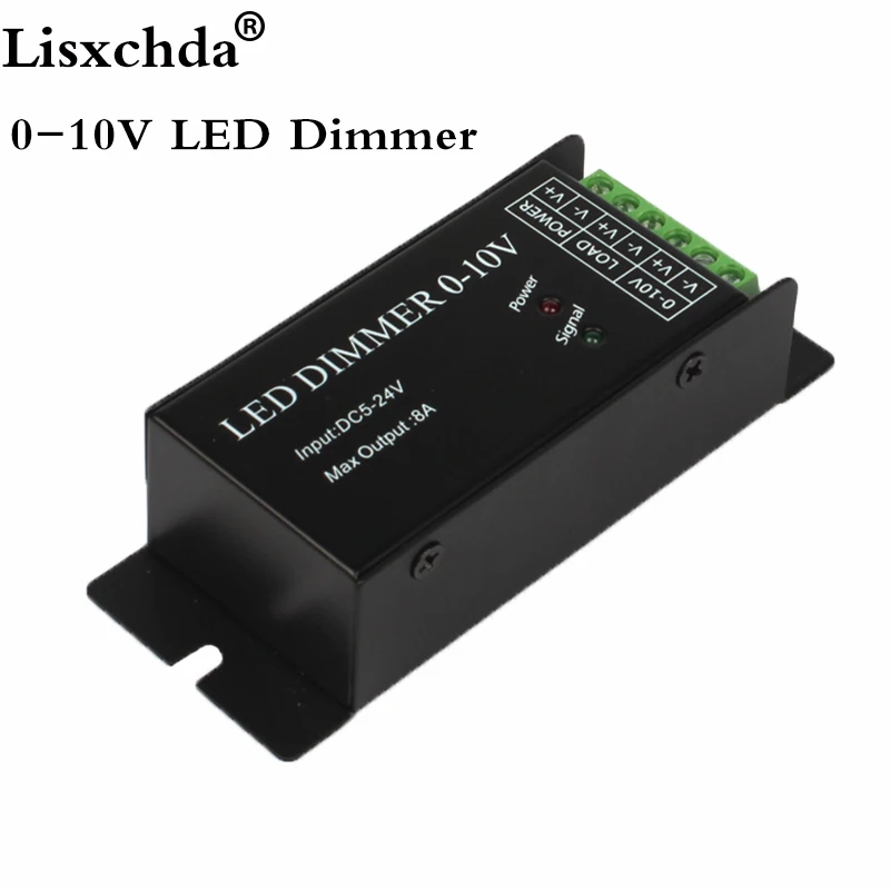 

Airmail shipping, input 0-10V dimmer singal,1 channel 8A,12<96W,24V<192W,black color shell led dimmer for flexible led strip