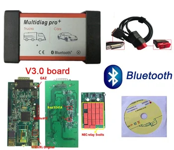 

2018 Hot Sale!DHL 5pcs/lot v3.0 board Multidiag CDP pro 2015.R3 bluetooth version vd tcs CDP pro for cars trucks Multidiag pro+